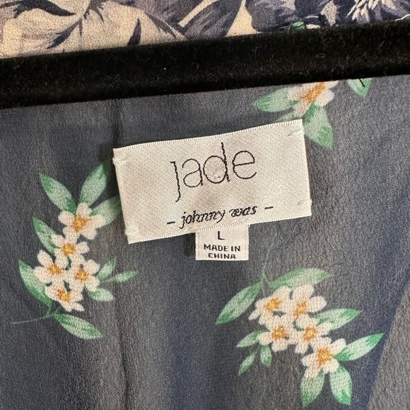 Johnny Was Floral Sheer Kimono Cardigan Large - Picture 2 of 6